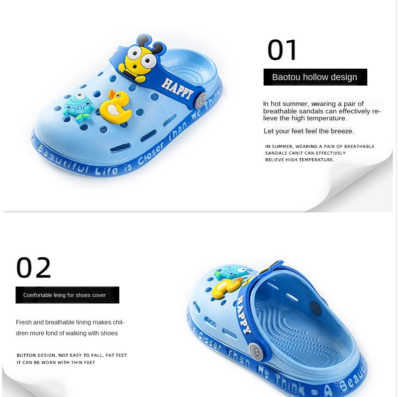 Kids Cartoon Summer Slippers – Lightweight Clog Shoes for Toddlers & Kids