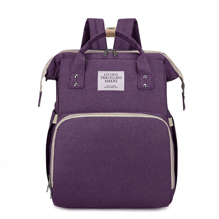 Portable Baby Diaper Backpack – Mommy Bag with Built‑In Travel Baby Bed