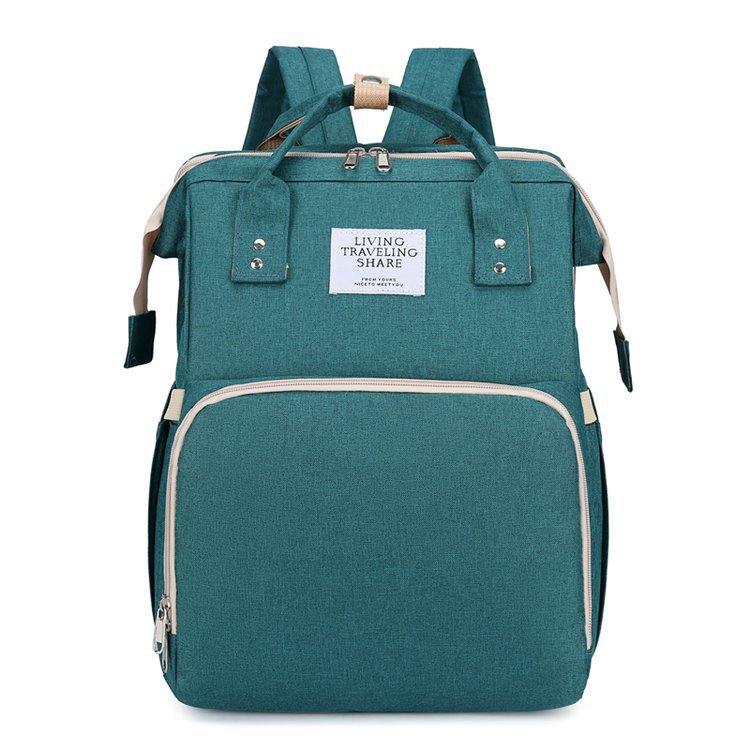 Portable Baby Diaper Backpack – Mommy Bag with Built‑In Travel Baby Bed