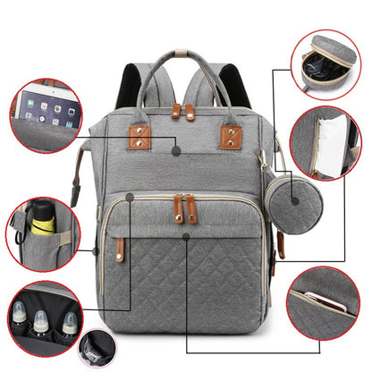 Mommy Diaper Backpack – Large Capacity Stroller Hanging Baby Bag