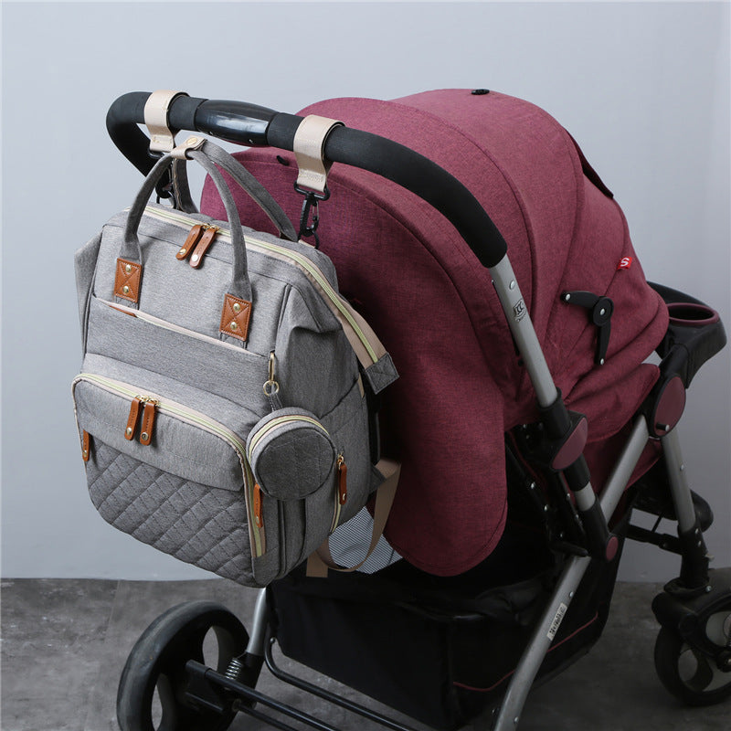 Mommy Diaper Backpack – Large Capacity Stroller Hanging Baby Bag