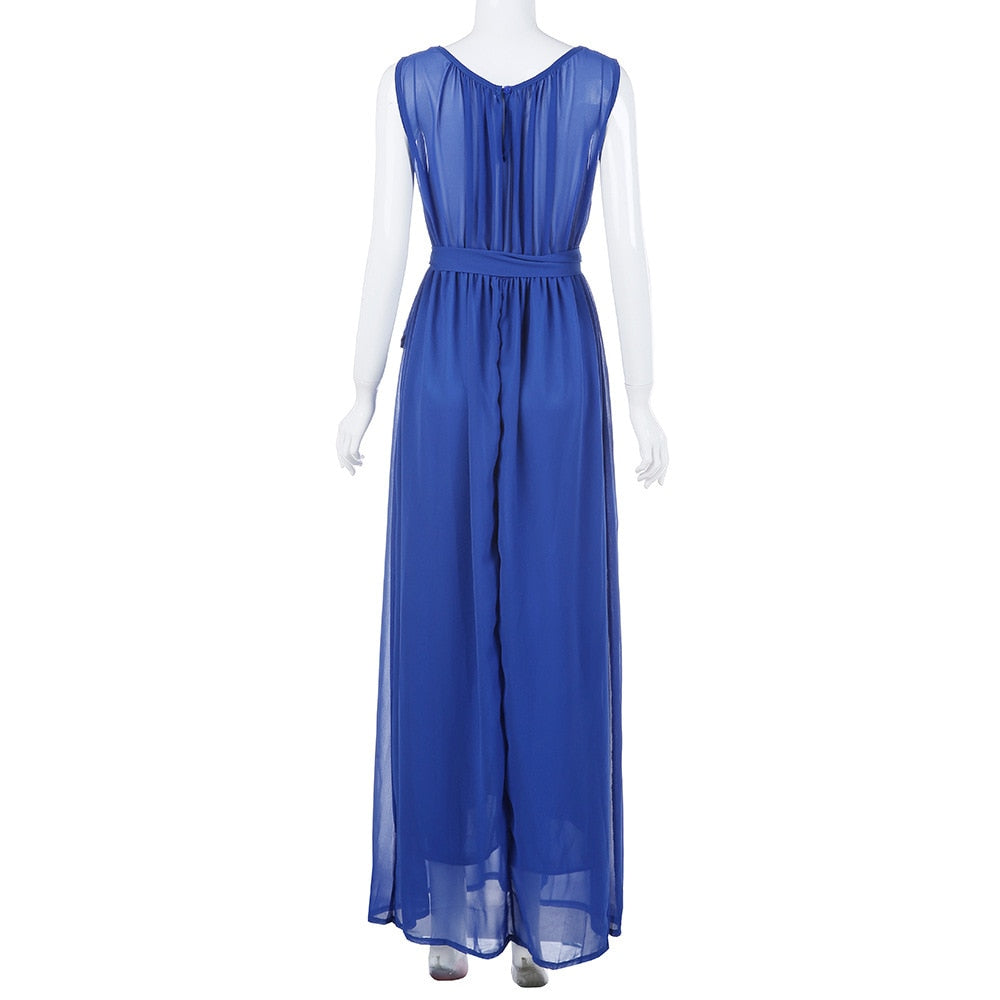 Maternity Chiffon Maxi Dress – Elegant Baby Shower & Photoshoot Gown