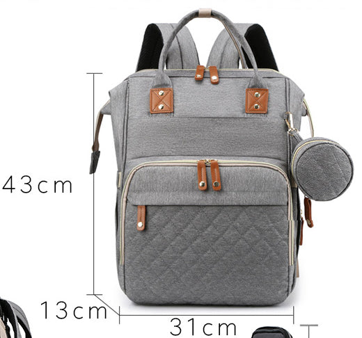 Mommy Diaper Backpack – Large Capacity Stroller Hanging Baby Bag