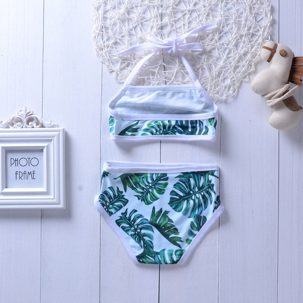 Baby Girls’ Two‑Piece Swimsuit – Summer Split Swimwear Set
