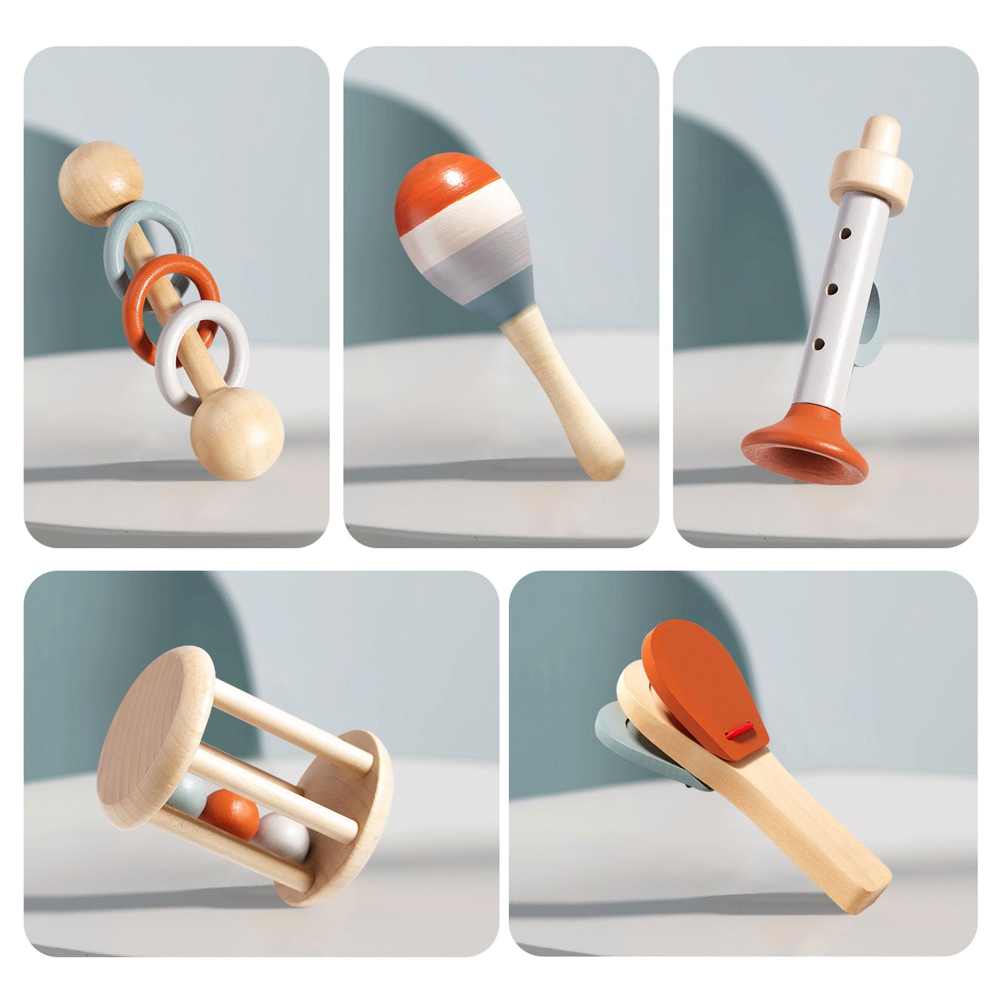 Textile Drum Rolling Drum Toddler Child Logical Thinking Hand-Eye Coordination Training Toy Wholesale