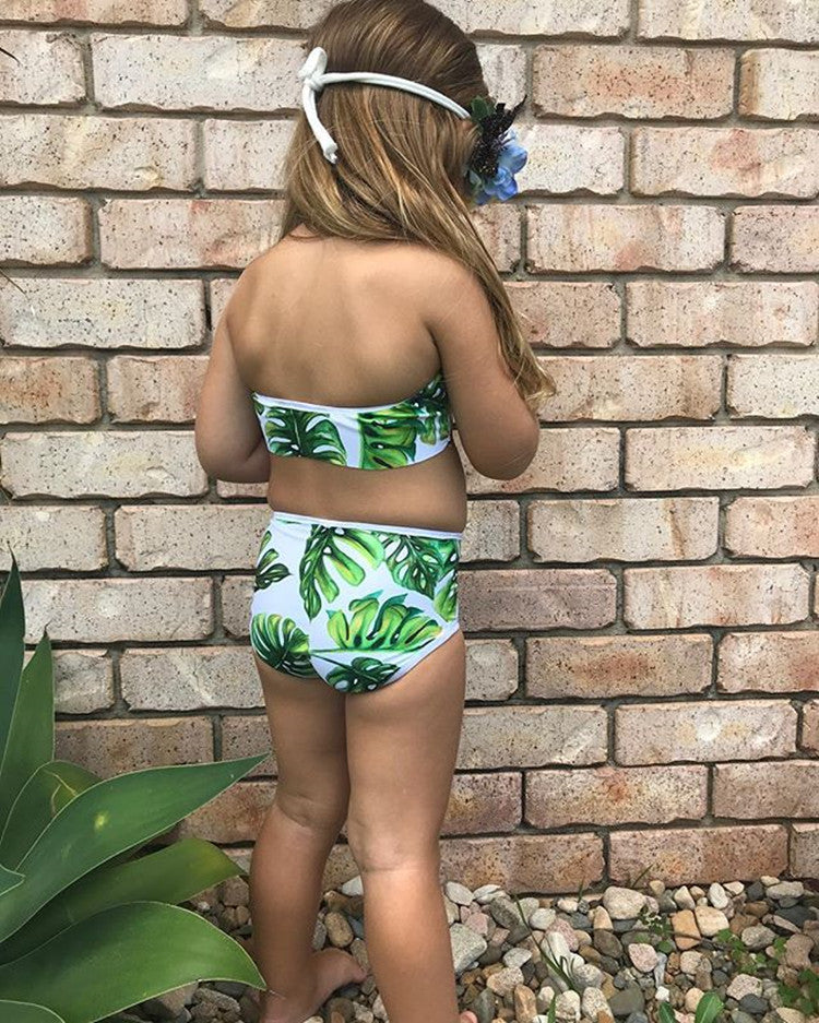 Baby Girls’ Two‑Piece Swimsuit – Summer Split Swimwear Set