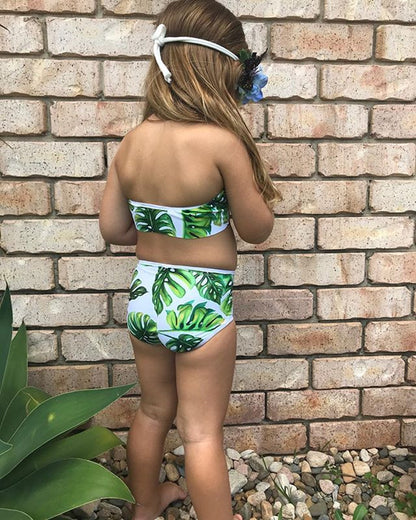 Baby Girls’ Two‑Piece Swimsuit – Summer Split Swimwear Set