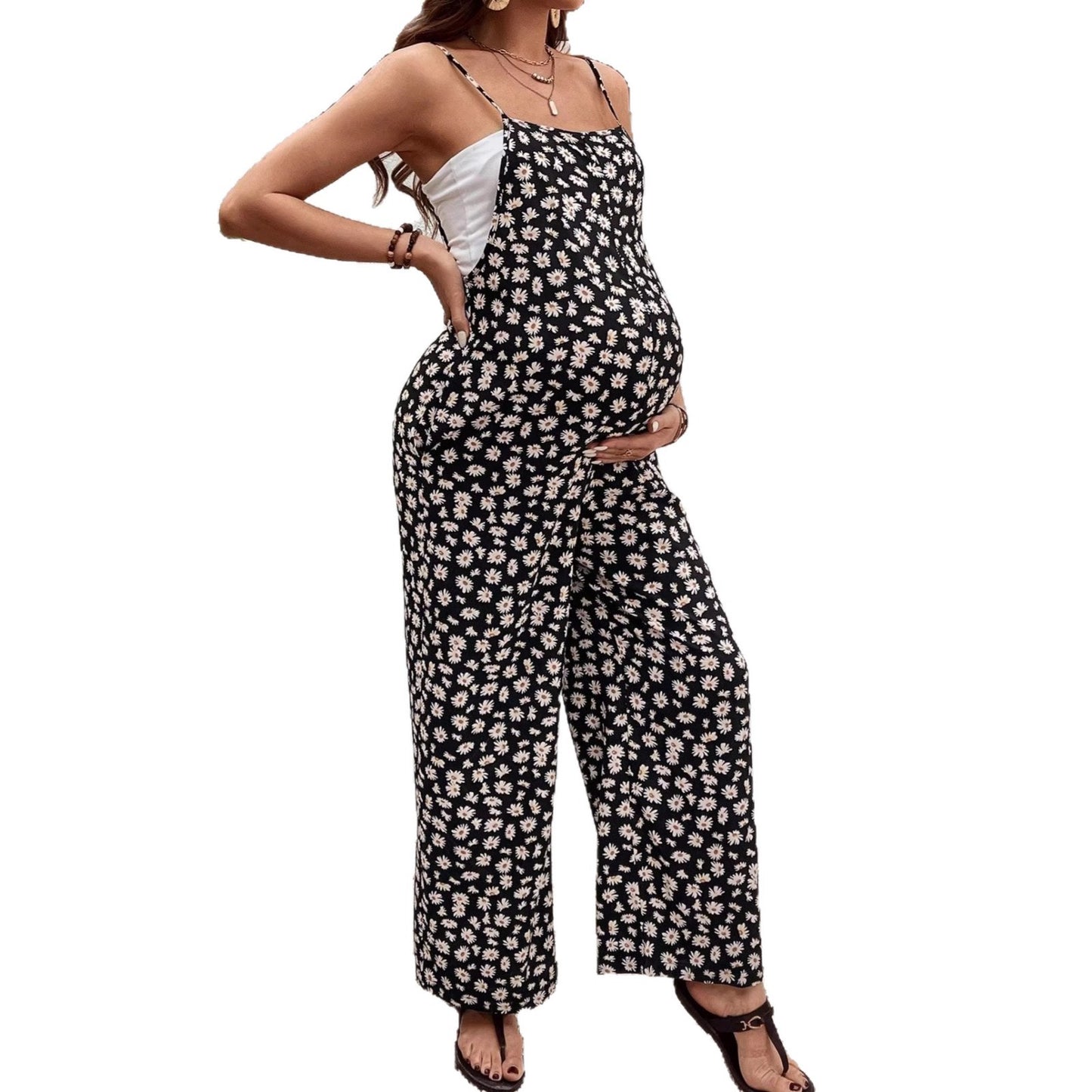 maternity wear arrival printed jumpsuit bohemian style maternity overalls