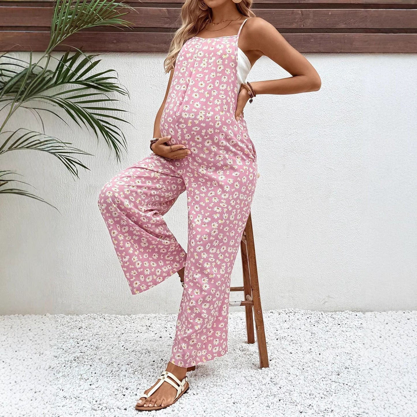 maternity wear arrival printed jumpsuit bohemian style maternity overalls