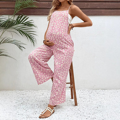maternity wear arrival printed jumpsuit bohemian style maternity overalls