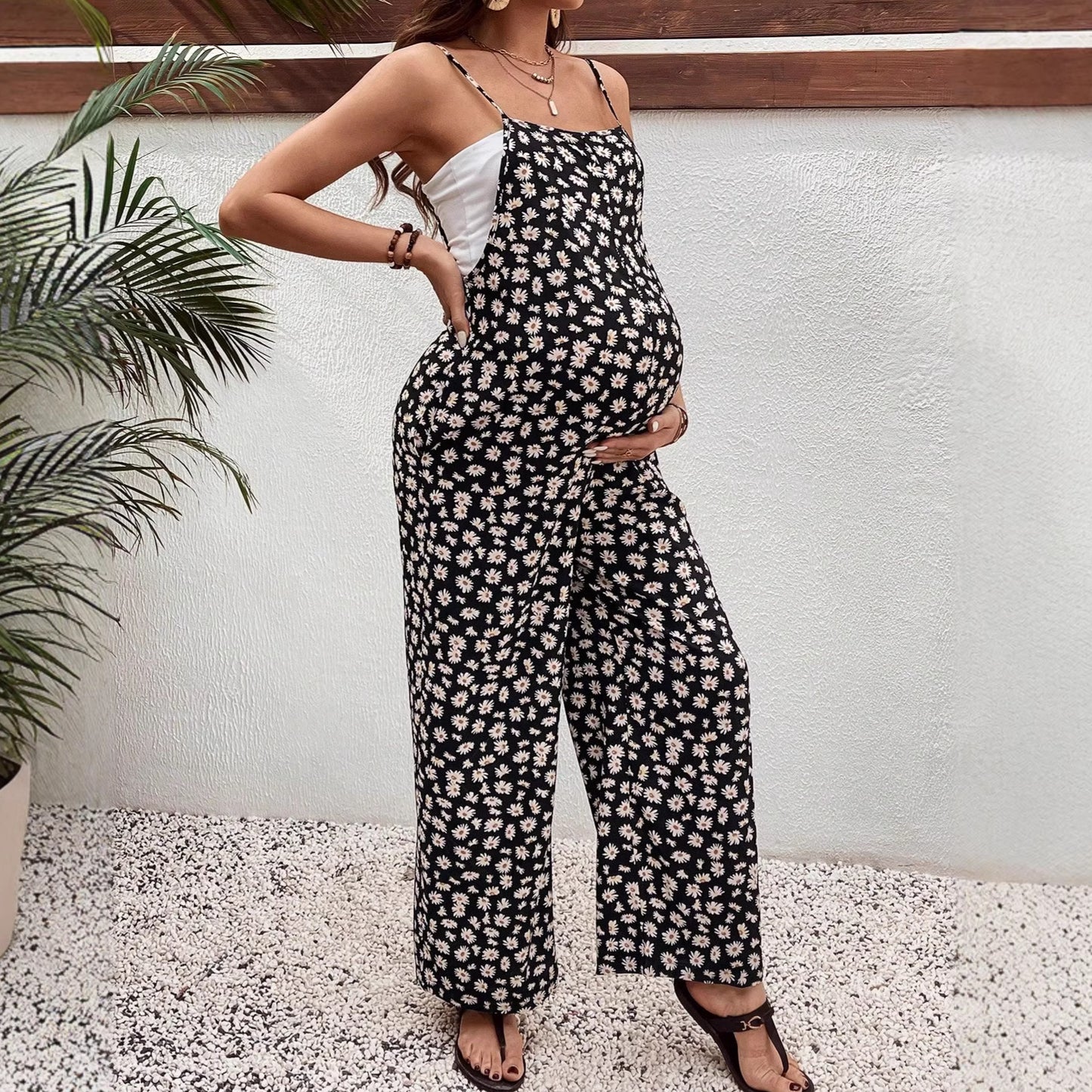 maternity wear arrival printed jumpsuit bohemian style maternity overalls
