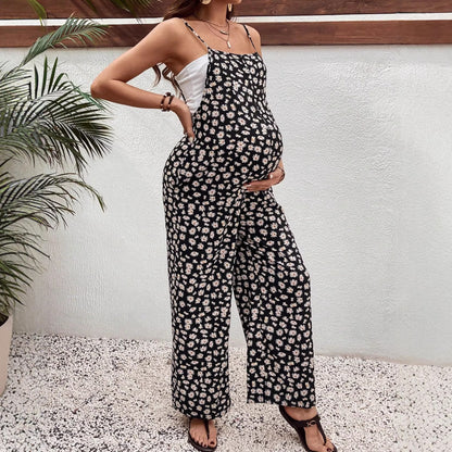 maternity wear arrival printed jumpsuit bohemian style maternity overalls
