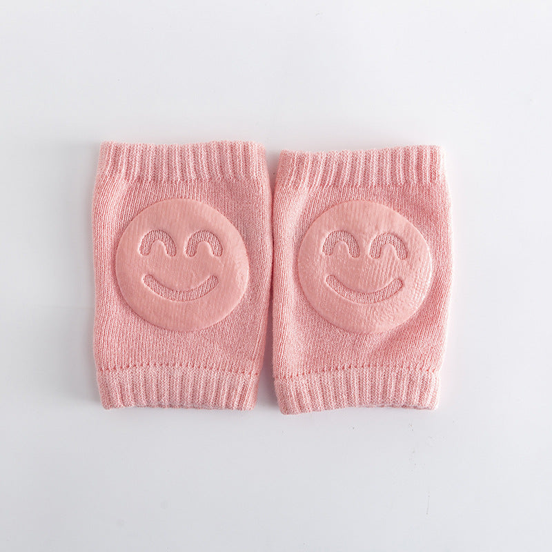Woolen loop baby socks, elbow protection, walking and crawling, knee protection, baby and child knee protection, smiling face knee protection