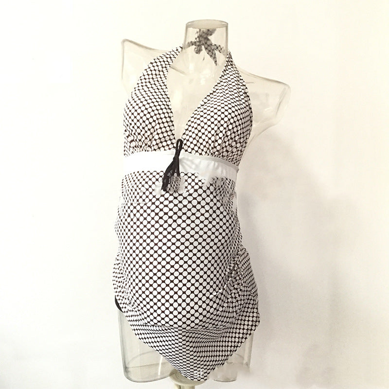 Expandable Maternity One‑Piece Swimsuit – Stretch Fit Pregnancy Swimwear