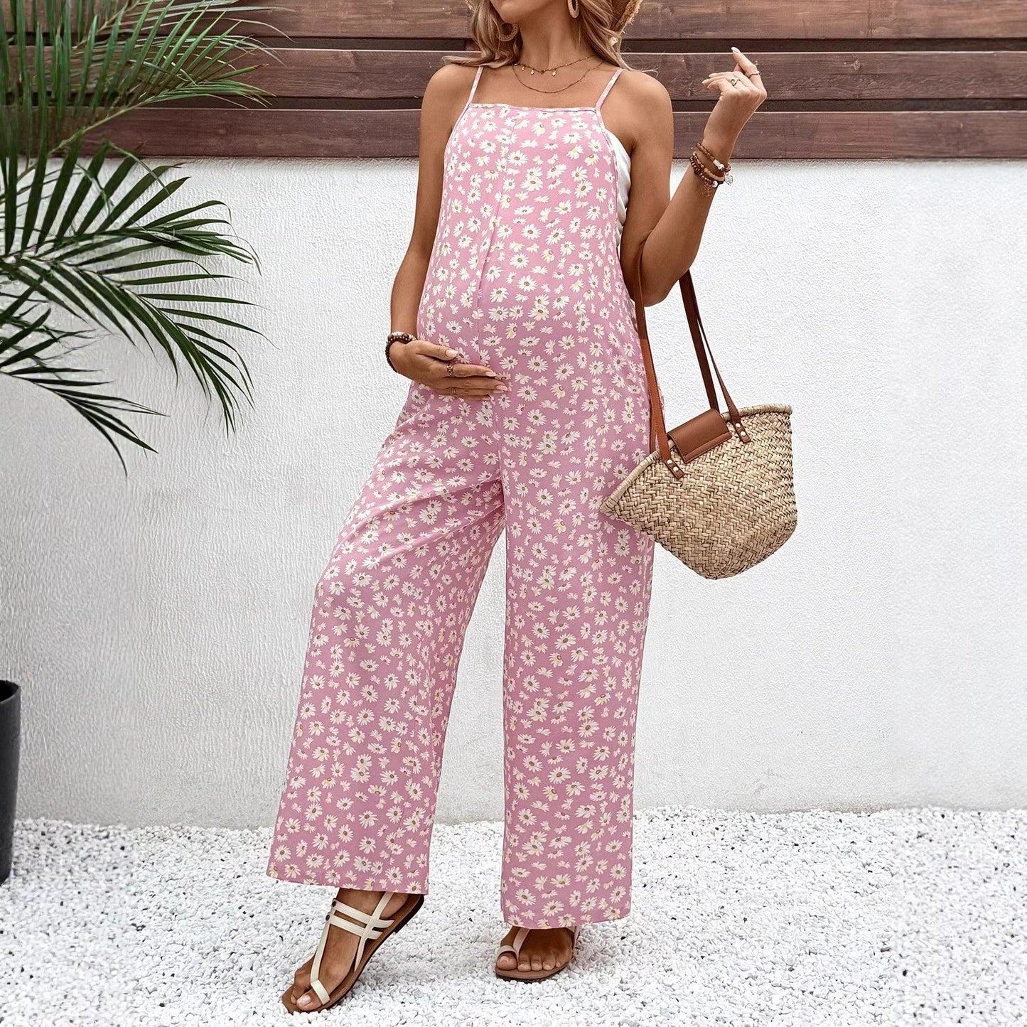 maternity wear arrival printed jumpsuit bohemian style maternity overalls