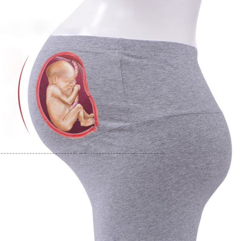 High‑Waisted Maternity Capri Pants – Slim Fit, Stretch Comfort, Summer Activewear