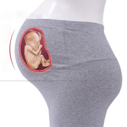 High‑Waisted Maternity Capri Pants – Slim Fit, Stretch Comfort, Summer Activewear